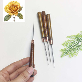 Cây dùi đục - dùi mũi nhọn cán gỗ 16cm