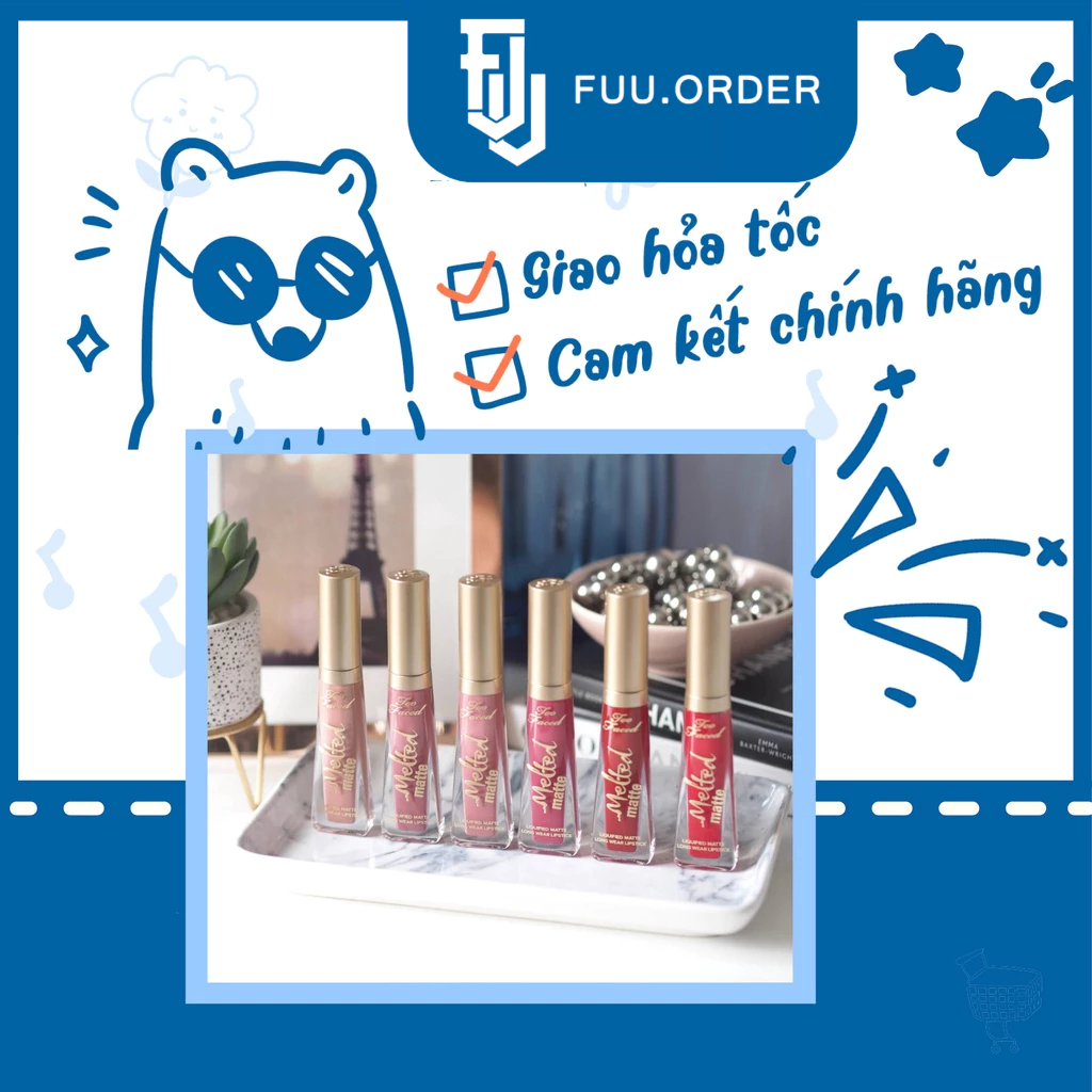 Son kem lì Too Faced Melted Matte Lipstick