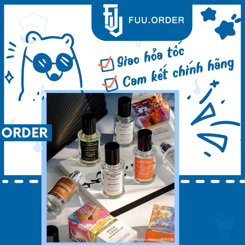 (Đọc lưu ý trong mô tả) [Order Fullbox 70ml/15ml] Nước hoa Modern Bath Art nhiều mùi