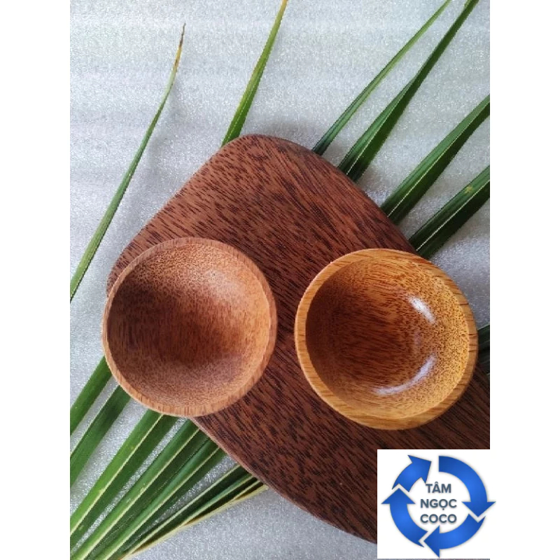 CHÉN NƯỚC CHẤM| CHÉN TRÒN GỖ DỪA 9X4CM