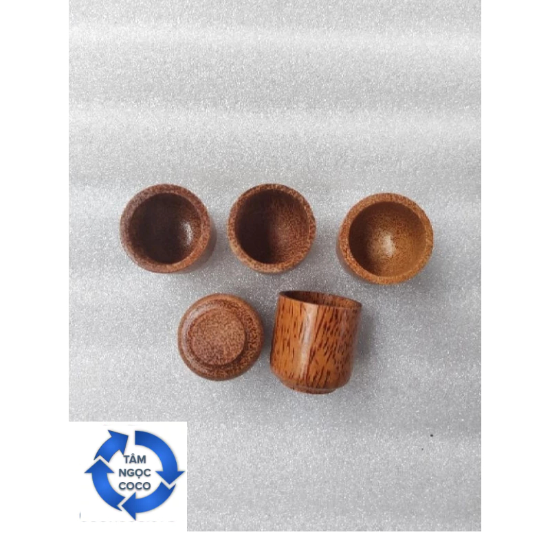 LY RƯỢU BẰNG GỖ DỪA