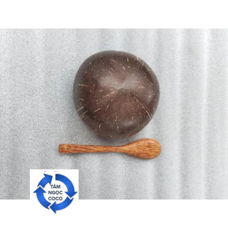 COMBO CHÉN GÁO DỪA +MUỖNG GỖ DỪA