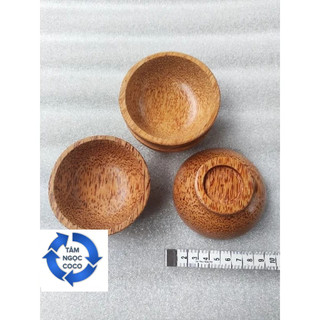 CHÉN TRÒN BẰNG GỖ DỪA SIZE 9CM
