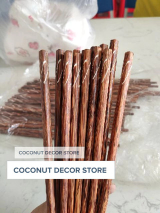 Đũa gỗ dừa vân loại 1 - 50 đôi