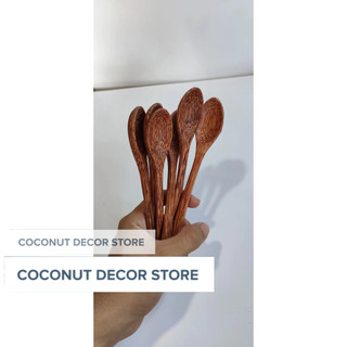 Muỗng cafe gỗ dừa 18cm - Bộ 10 chiếc