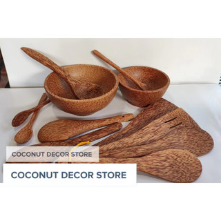 Muỗng cafe gỗ dừa 18cm - Bộ 10 chiếc