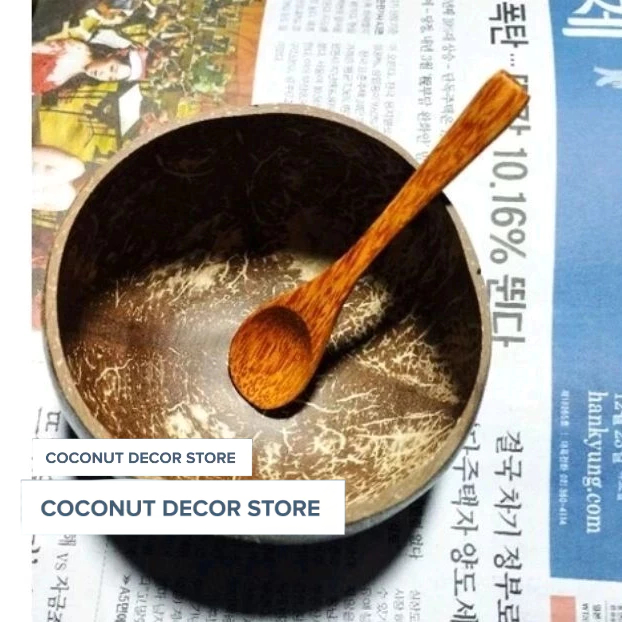 Combo 100 Bộ Chén gáo dừa kèm muỗng