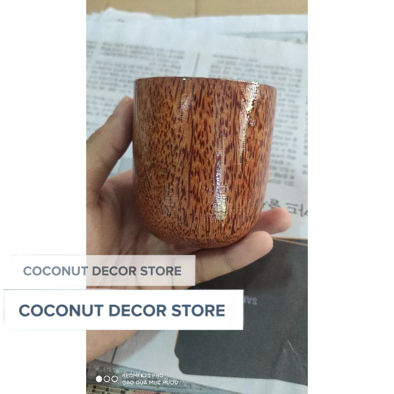 Cốc gỗ dừa | Ly gỗ dừa tự nhiên