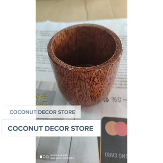Cốc gỗ dừa | Ly gỗ dừa tự nhiên