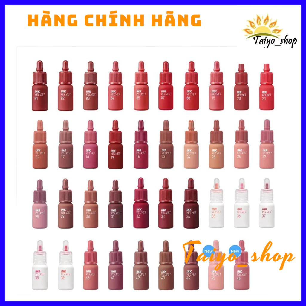 Son Kem ink Velvet đủ màu 01-44