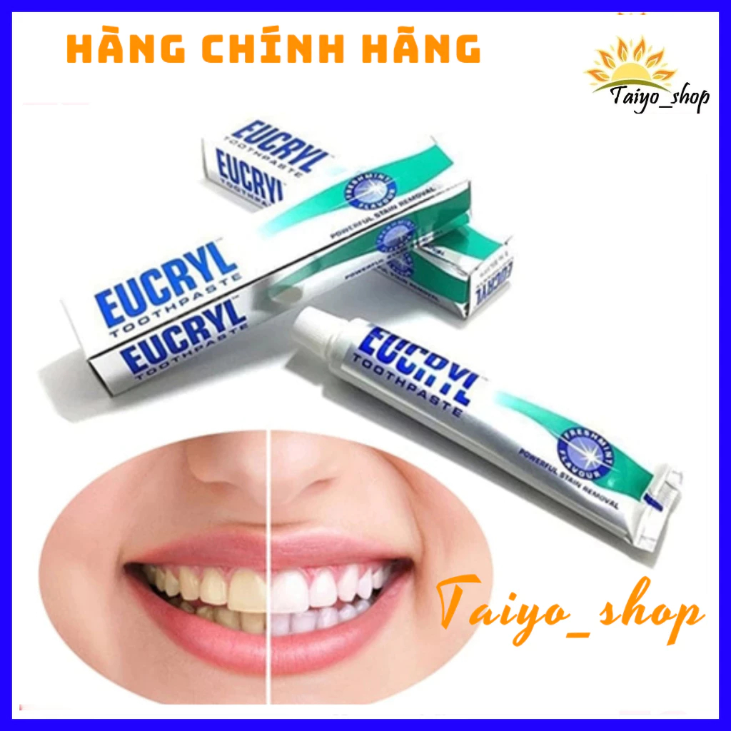 (HSD: 1/2025) Kem Đánh Trắng Răng Eucryl 50ml