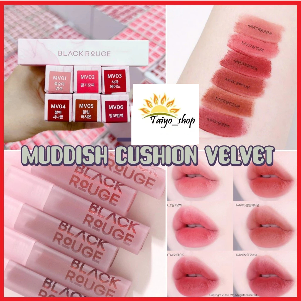 Son kem Black Rouge Muddid Cushion Velvet( (mv01-mv06)