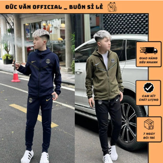 Bộ Quần Áo Nỉ Nam CLB Pháp Họa Tiết Logo Thêu Phối Khóa Siêu Nét_Bộ Quần Áo Nỉ Nam Chất Vải Tàu Hoàn Thiện Cao