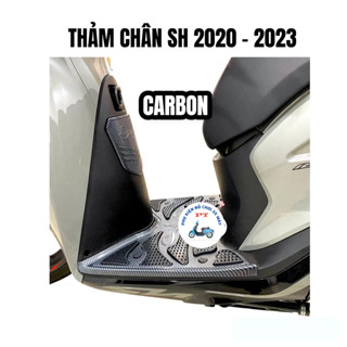 Thảm lót chân SH 2024 - Dùng chung xe SH 2020, SH 2021, SH 2022, 2023 125, 150, 160i - Carbon kết hợp gờ cao su dày