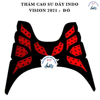 Thảm Để Chân Xe Vision 2023, Vision 2021 / 2022 - Cao Su Dày Indo - Lót Sàn, Lót Chân, Gác Chân Trước Cao Su Xe Máy