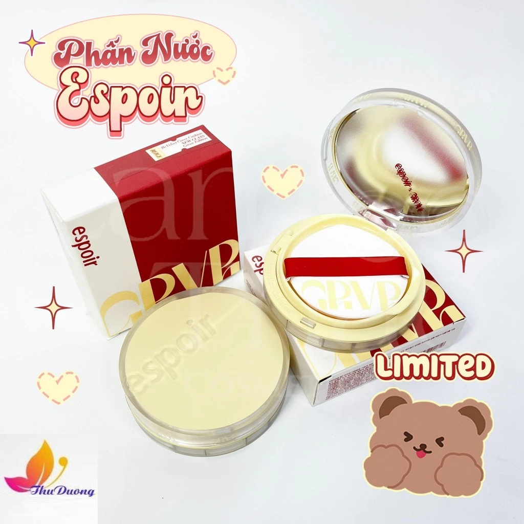[ESPOIR X GROVE] Phấn Nước Phiên Bản Espoir x Grove Pro Tailor Be Velvet Cover Cushion New Class SPF