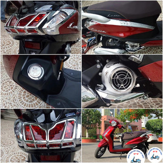  Phụ kiện Ốp trang trí Xe máy Yamaha Latte mạ Crom Chrome 