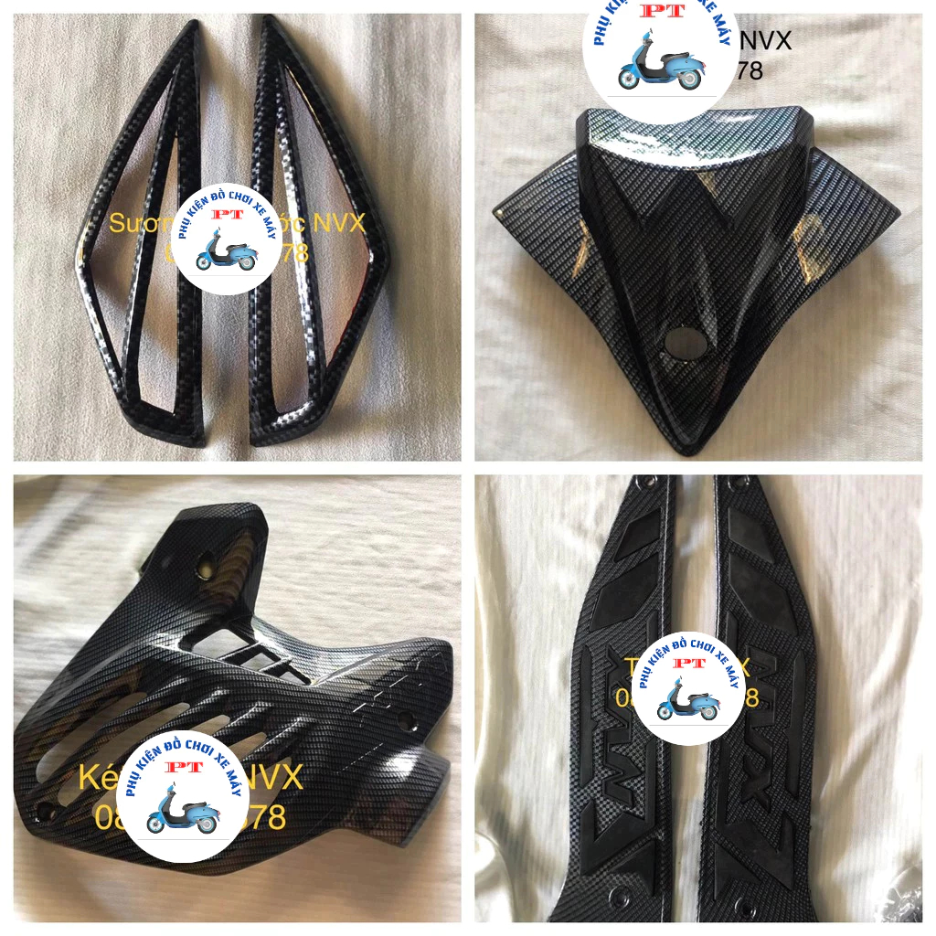 Phụ Kiện Ốp Carbon Xe NVX V1 (Aerox) 125, 155 đời 2017, 2018, 2019, 2020