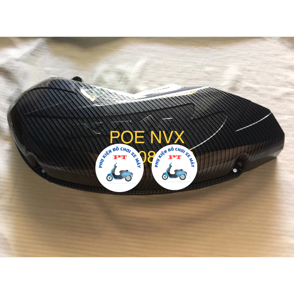 Ốp Pô E, Lọc gió, Bầu E, Po E Yamaha NVX AEROX 125, 155 V1 2017, 2018, 2019, 2020 Carbon Cacbon Phụ 