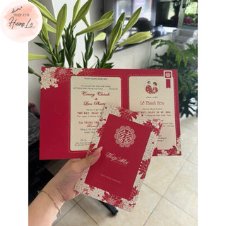 Thiệp cưới đỏ BB59