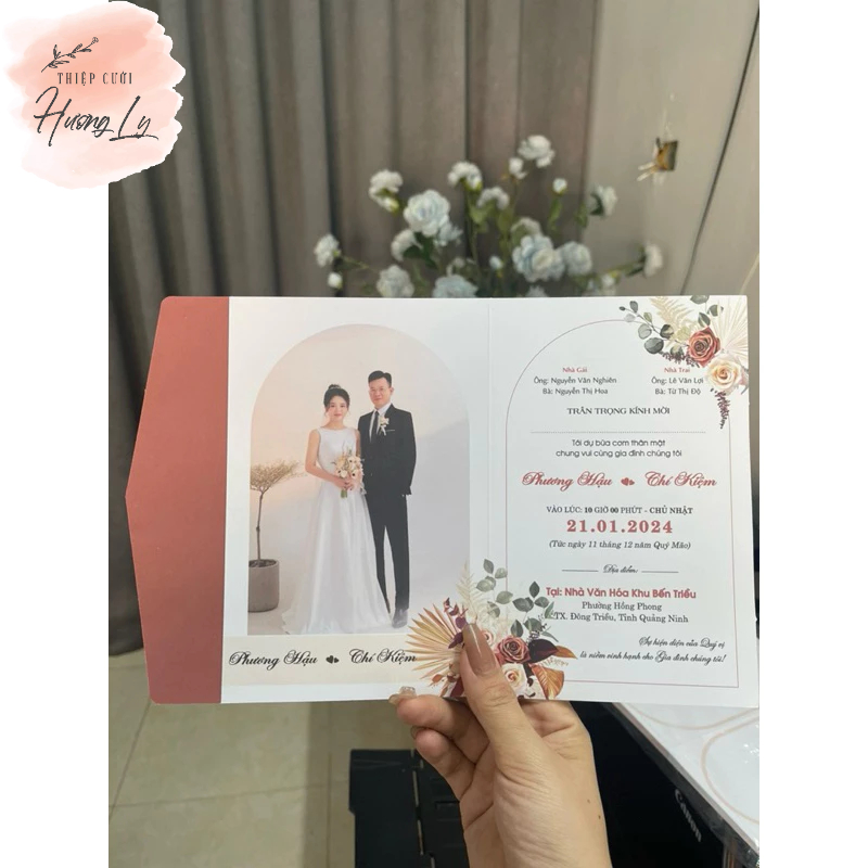 Thiệp cưới TP34 Thiệp Cưới In Ảnh