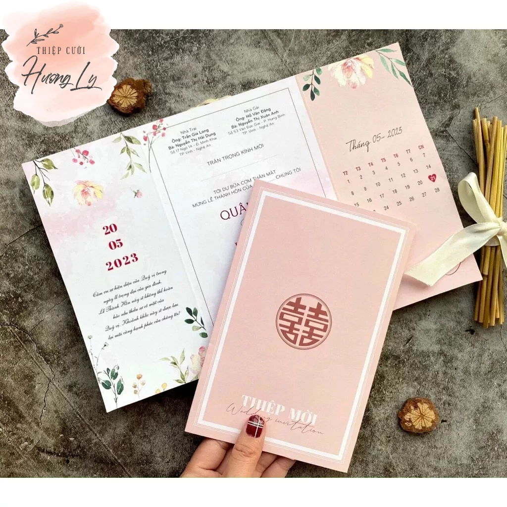 Thiệp Cưới Gập 3 TP43