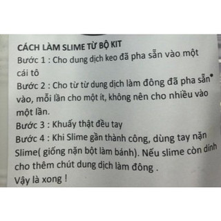 Bộ kit làm slime cơ bản siêu rẻ