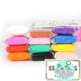 Bịch 12 màu đất sét nhật superclay làm slime