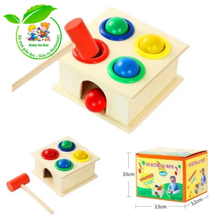 Đập bóng 4 màu bằng gỗ