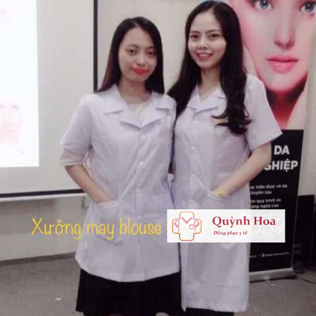 Áo choàng bác sĩ nam - nữ Lon Nhật