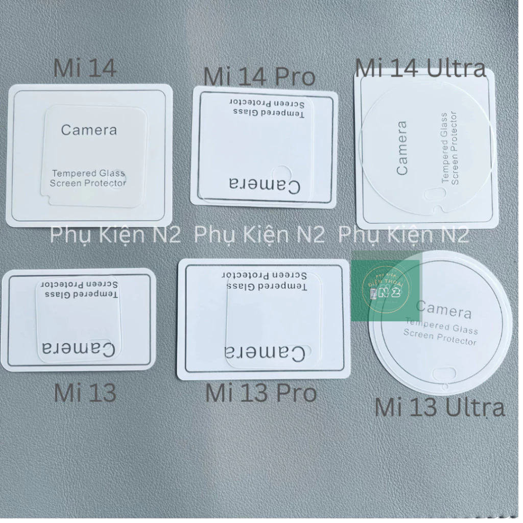 Kính Cường Lực 7H Bảo Vệ camera Xiaomi Mi 14 Ultra / Mi 14 Pro / Mi 14 / Mi 13 Ultra / Mi 13 Pro / M