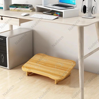  Ghế kê chân ghế nail ghế để chân văn phòng ghế gỗ công thái học gỗ MDF bền đẹp chịu lực 100kg dễ dàng lắp ráp NADECOR 