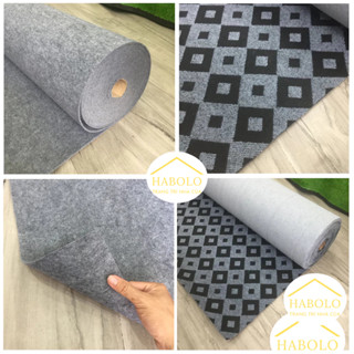 [Chọn mẫu HCM] Thảm trải sàn nỉ TRƠN DÀY, HOA VĂN dày 5mm - Lót sàn phòng khách, sự kiện tiệc cưới.. Cắt theo yêu cầu