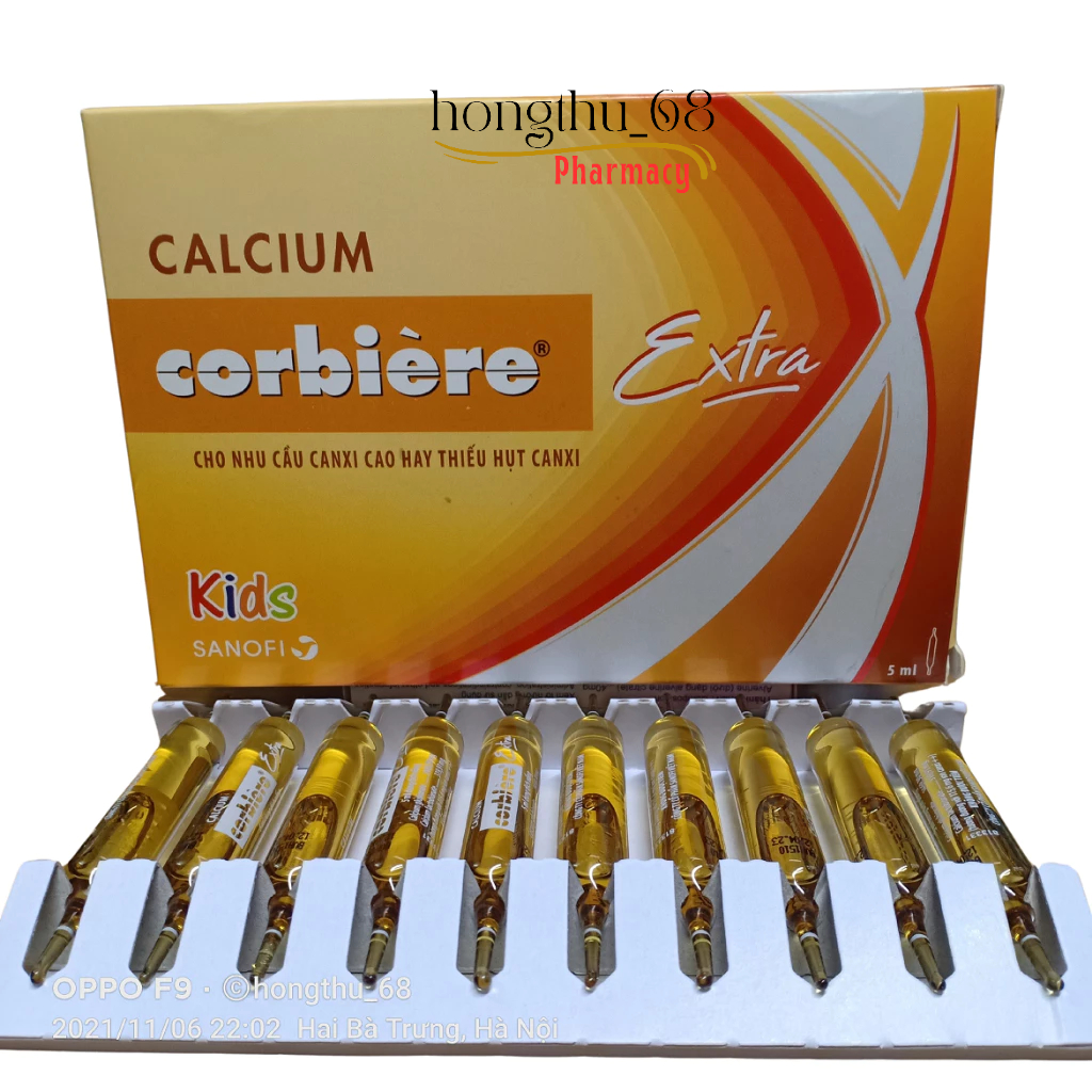 Calcium Corbiere extra hộp 30 ống 5ml