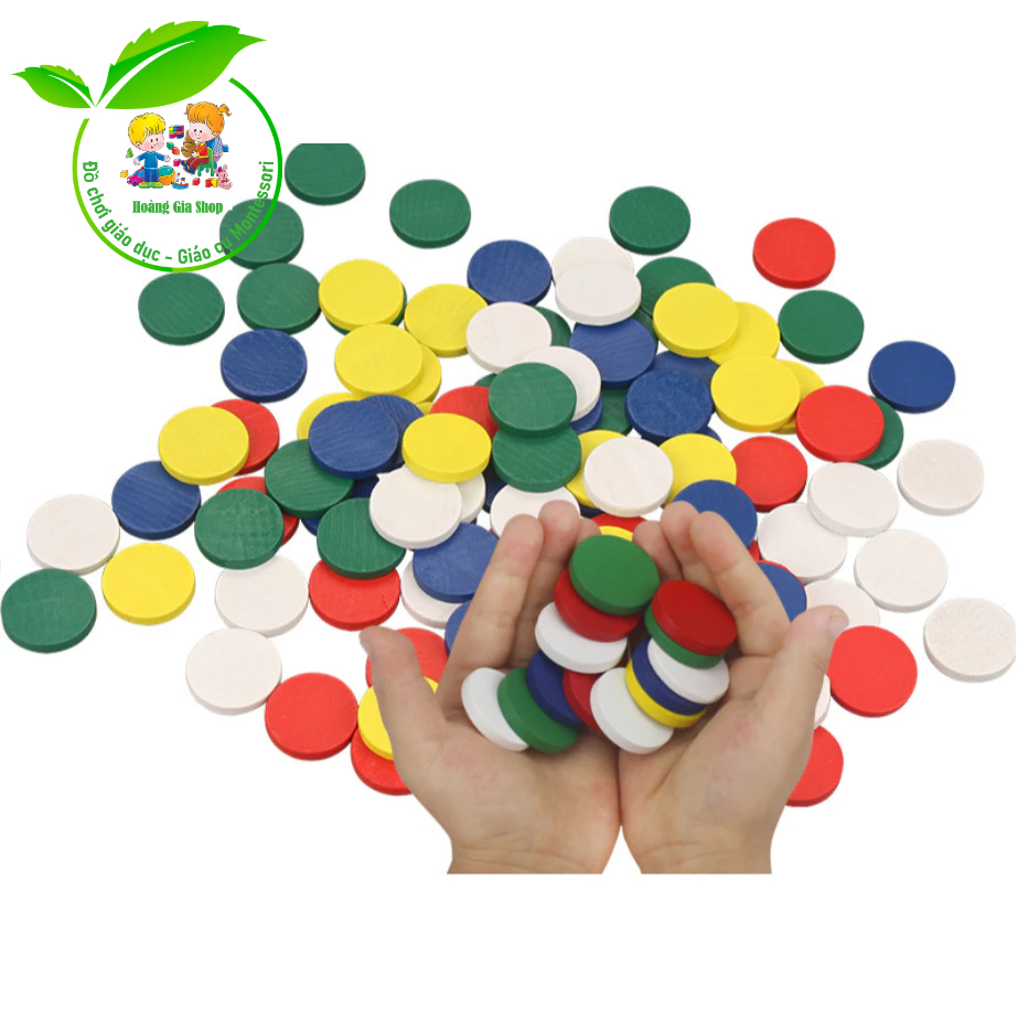 100 xu gỗ màu Montessori