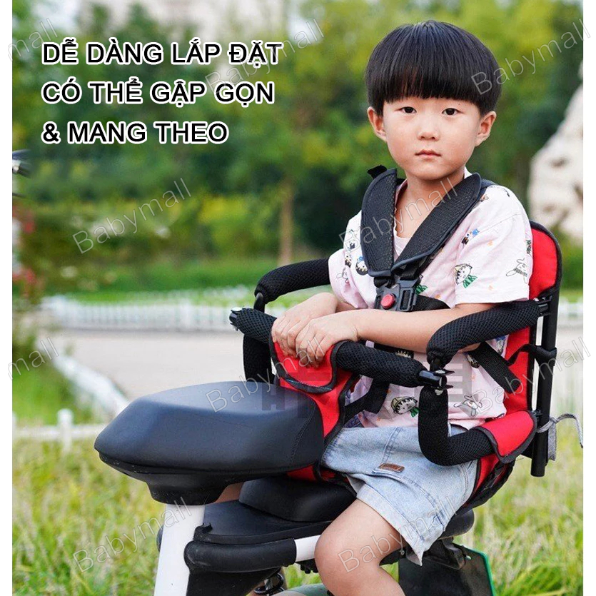 Ghế ngồi xe máy- Ghế ngồi sau xe ga, xe SH, LEAD, VISION,, xe số, xe điện. An toàn, chắc chắn cho bé