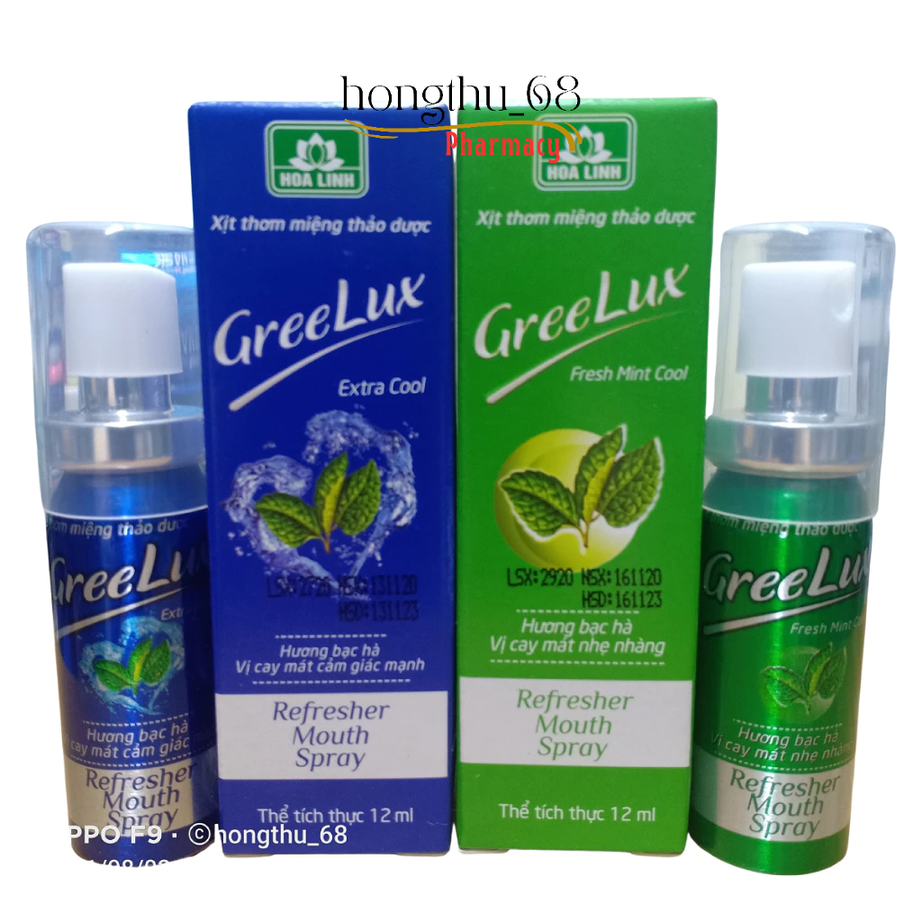 Xịt thơm miệng thảo dược Greelux