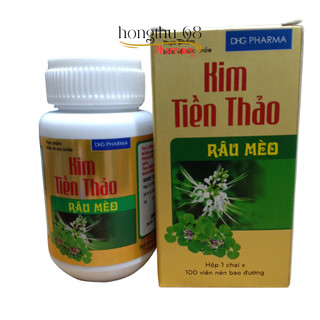  Kim Tiền Thảo DHG PHARMA chai 100 viên - Giúp lợi tiểu hạn chế sỏi tiết niệu 