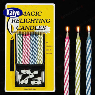 Kaiyo Nến Thổi Không Tắt Cá Tháng 4 / Nến thôi ko tắt ( bộ 10 cây )