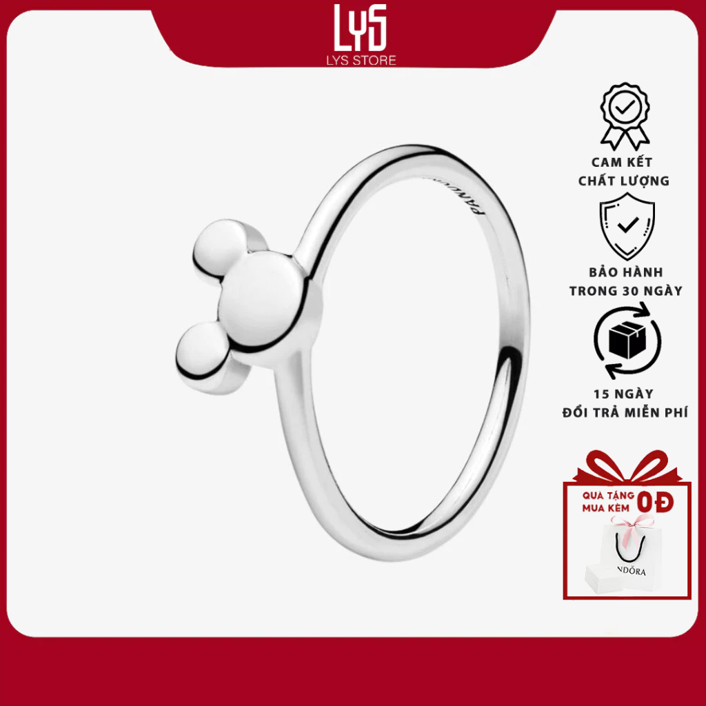 Nhẫn nữ Chuột Mickey Mickey Silhouette 8142SV