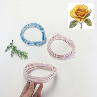 Chặn tóc, bờm tóc bằng kẽm, bọc vải 10 cái - chọn màu