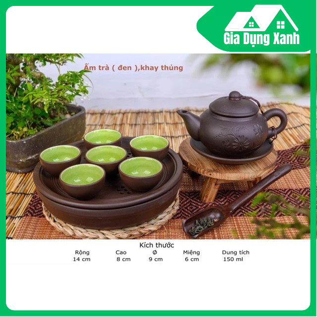 Bộ ấm chén uống trà cao cấp , bộ ấm trà Bát Tràng - GDX