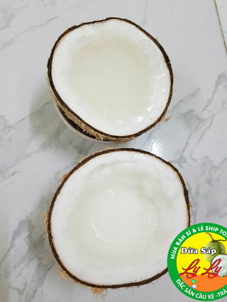 DỪA SÁP LỎNG 4 LÀM MỨT SINH TỐ
