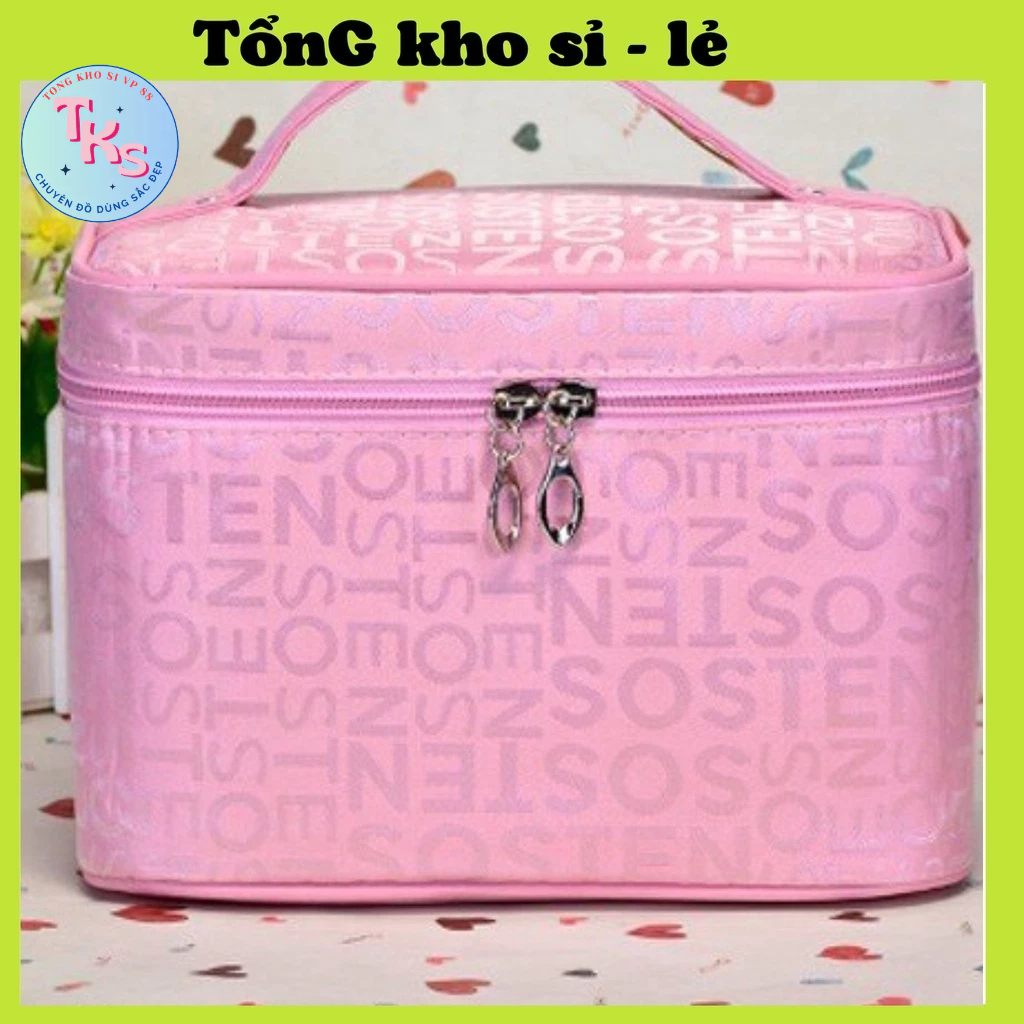  Túi Đựng Mỹ Phẩm Trang Điểm Họa Tiết Chữ 2 Size Lớn Nhỏ  Túi Đựng Đồ Make Up Du Lịch Mini 88299 Tổng Kho Sỉ vp 88 