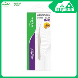  Nhíp Nhổ Lông Mày Lông Mũi Lông Nách Tóc Bạc Inox Kềm Nghĩa N.402 . GDX 