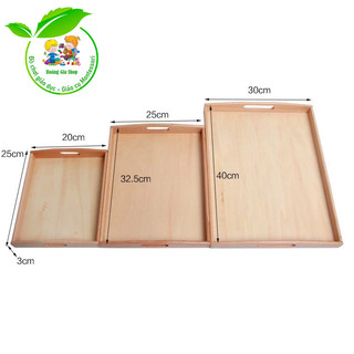 Khay gỗ Montessori 30x40cm