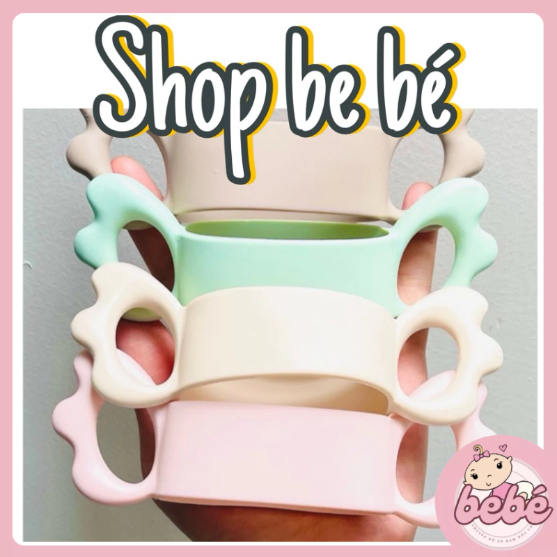 Tay cầm bình sữa silicon cánh tiên-Tay cầm cho bình Grosmimi, hegen, moyuum và các bình cổ rộng khác