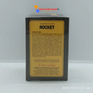 Viên uống ROCKET hộp 10 GÓI (che tên)