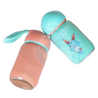 BÌnh nước thủy tinh con thỏ dể thương 300ml