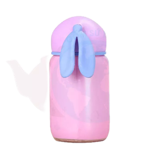BÌnh nước thủy tinh con thỏ dể thương 300ml